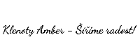 Klenoty Amber Slevové kupóny logo